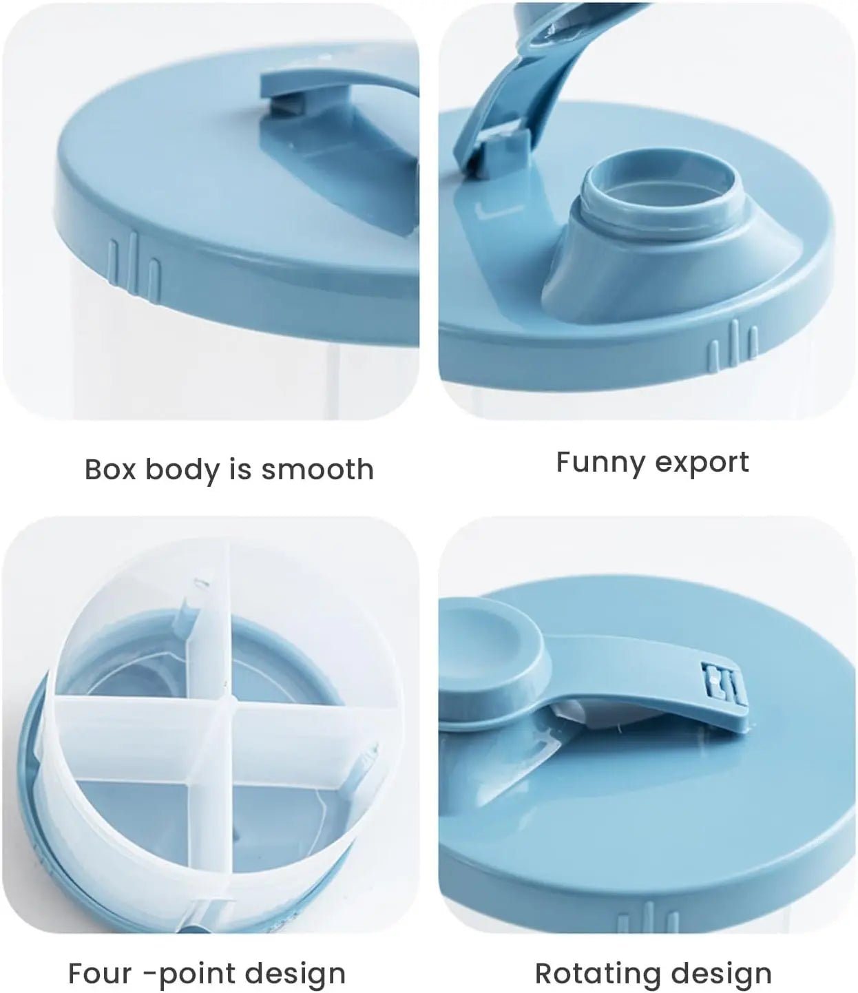 علبة حليب الأطفال 4 في 1 – Baby Milk Powder Dispenser Pot - Shopzz