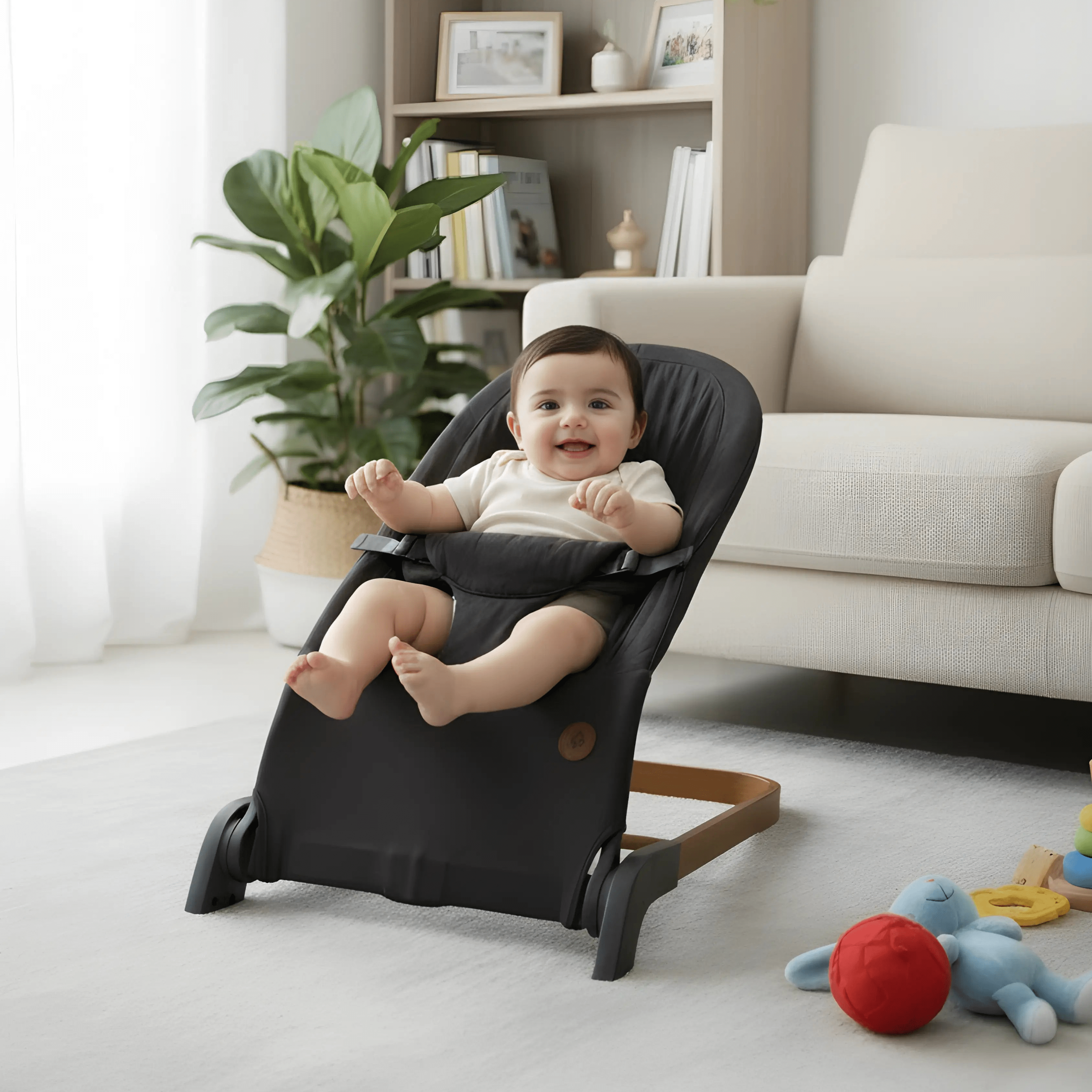 الكرسي الهزاز للأطفال القابل للطي - Omuma Baby Bouncer - Omuma