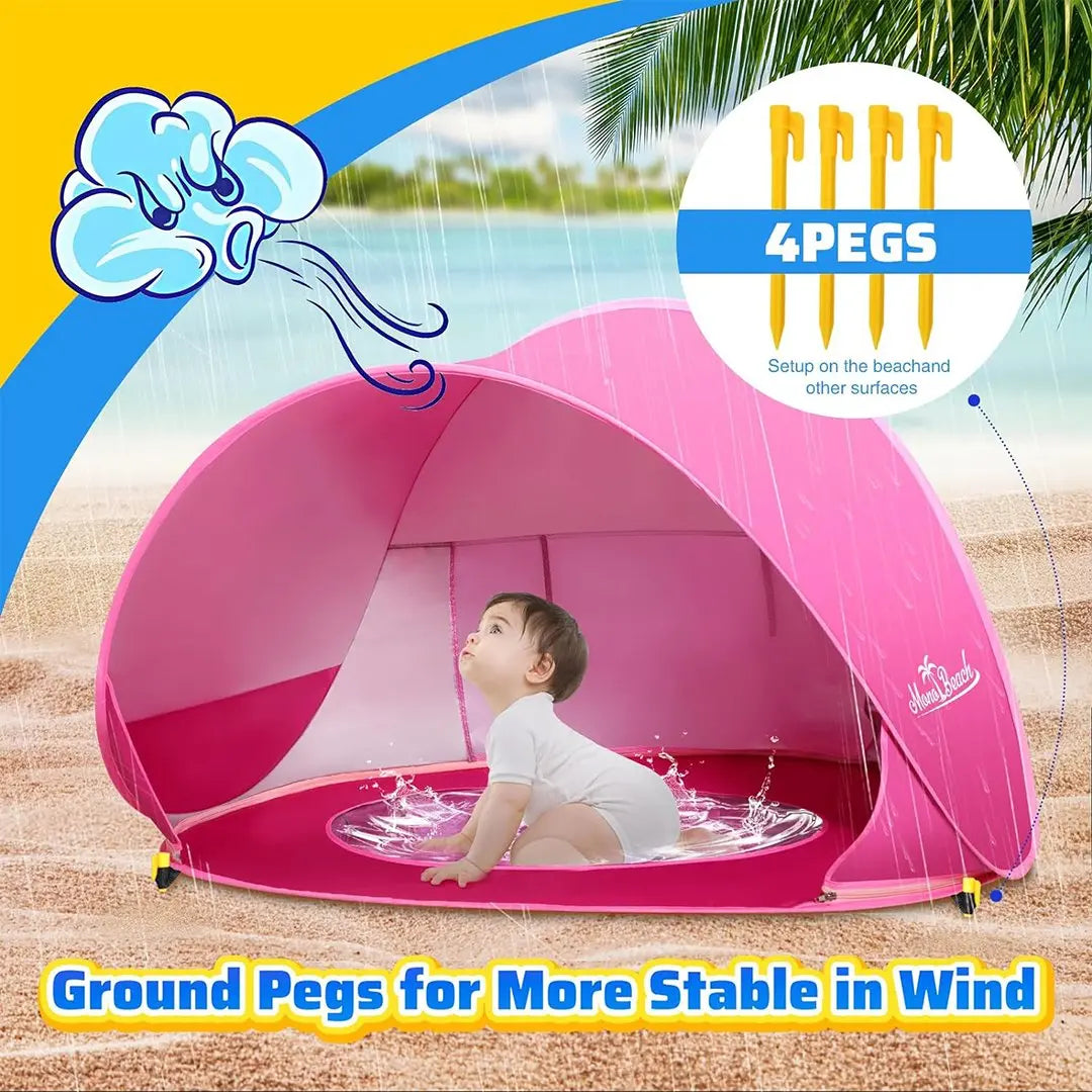 Beach tent pink - مظلة البحر - Shopzz