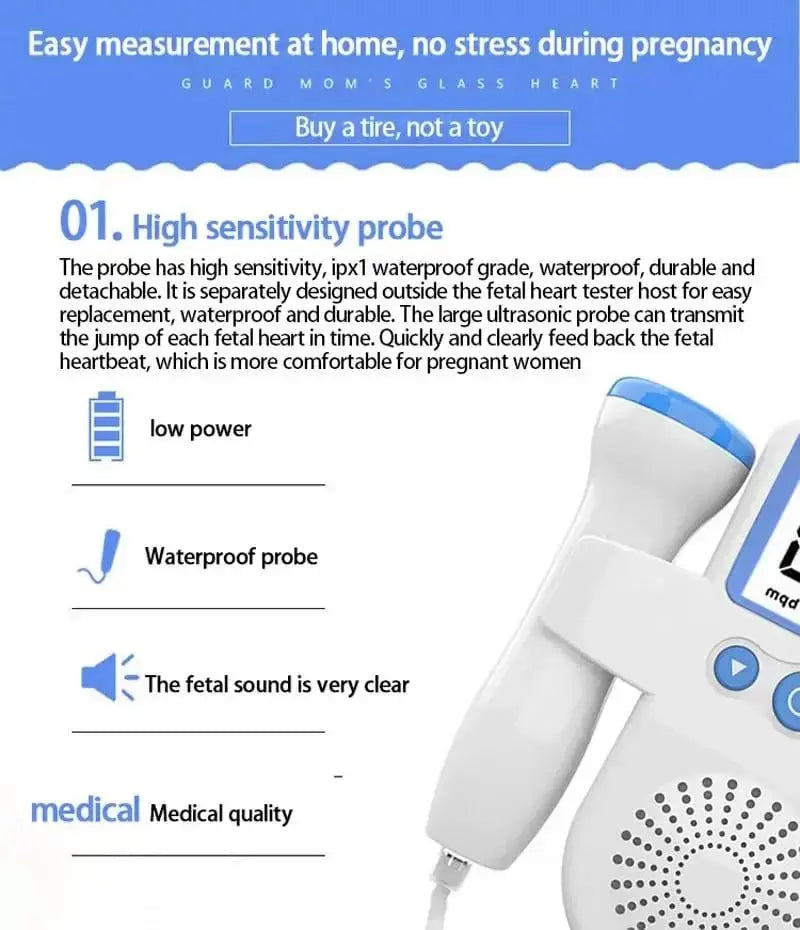 Fetal Doppler Heart Rate Monitor - جهاز مراقبة نبض الجنين - Omuma