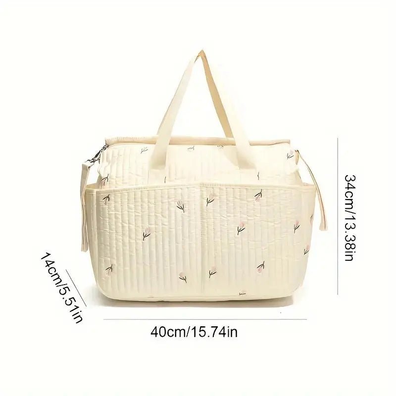 حقيبة الأمومة - Embroidered Bag for Mother with Multiple Pockets - Shopzz