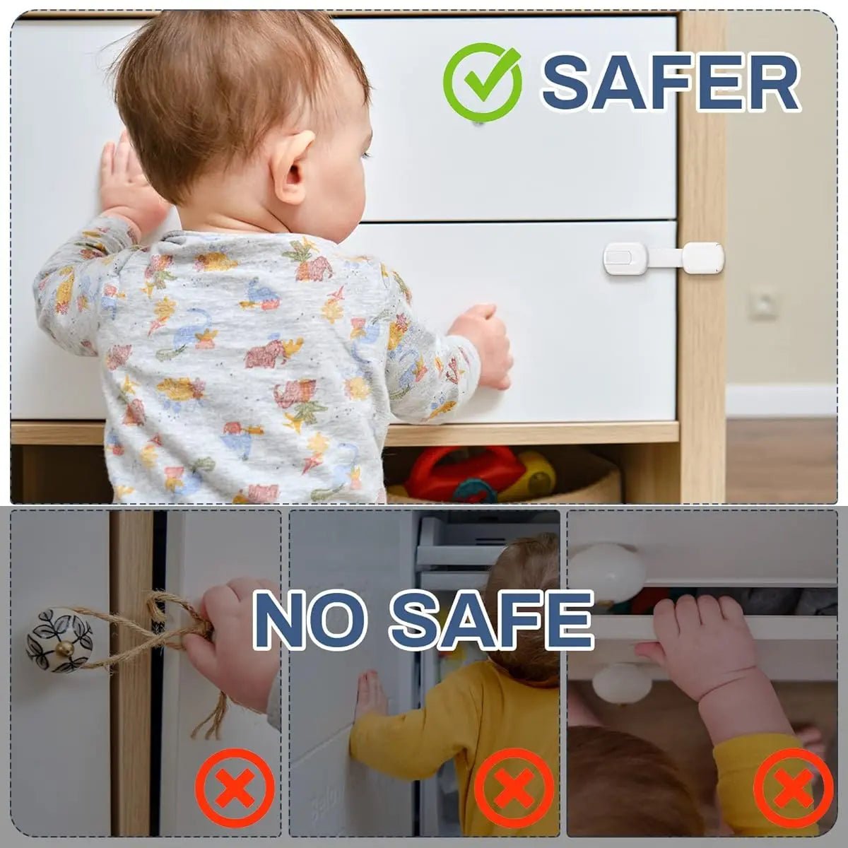قفل أمان للأطفال - Child Safety Strap Locks - Shopzz