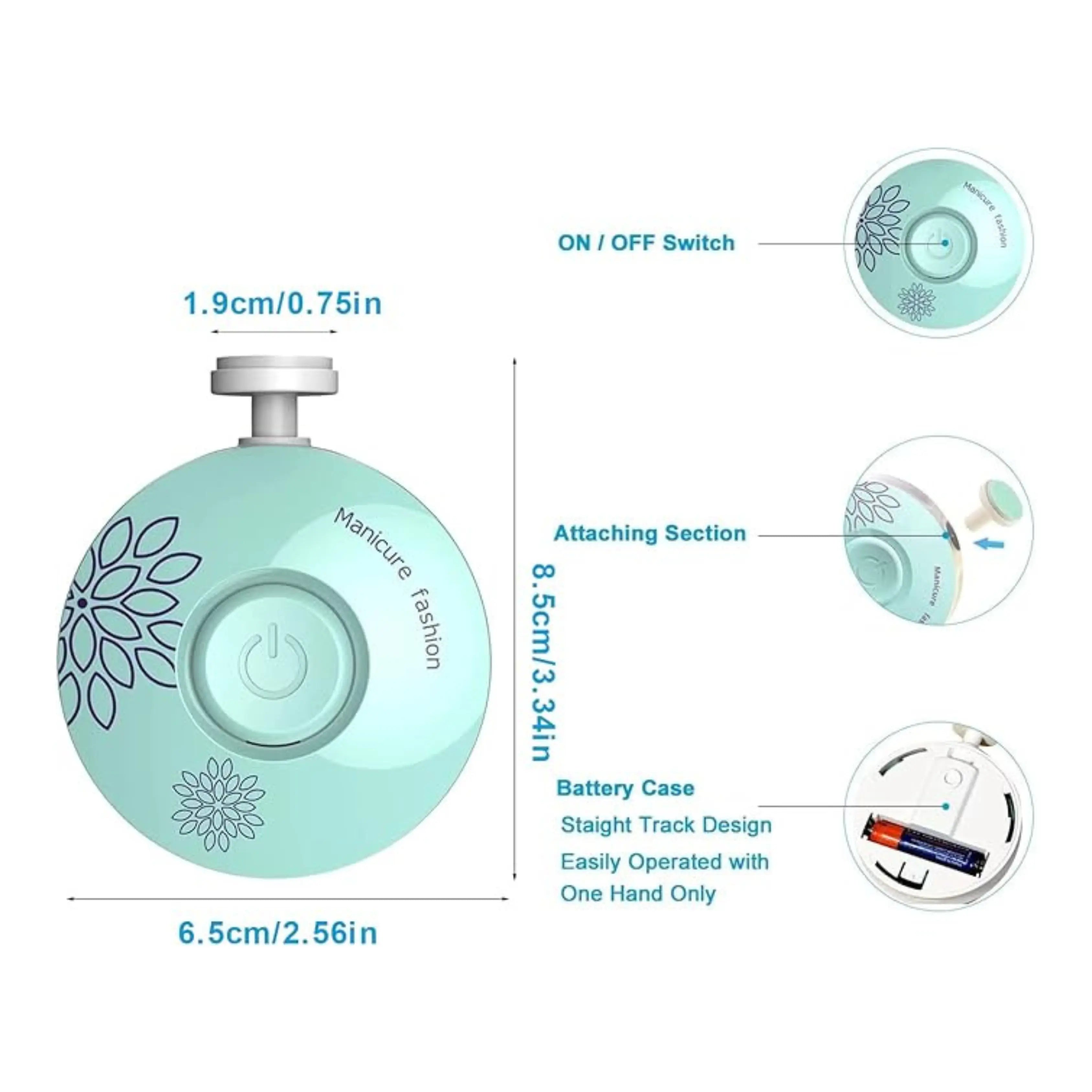 مبرد أظافر كهربائي للأطفال - Baby Nail File - Shopzz