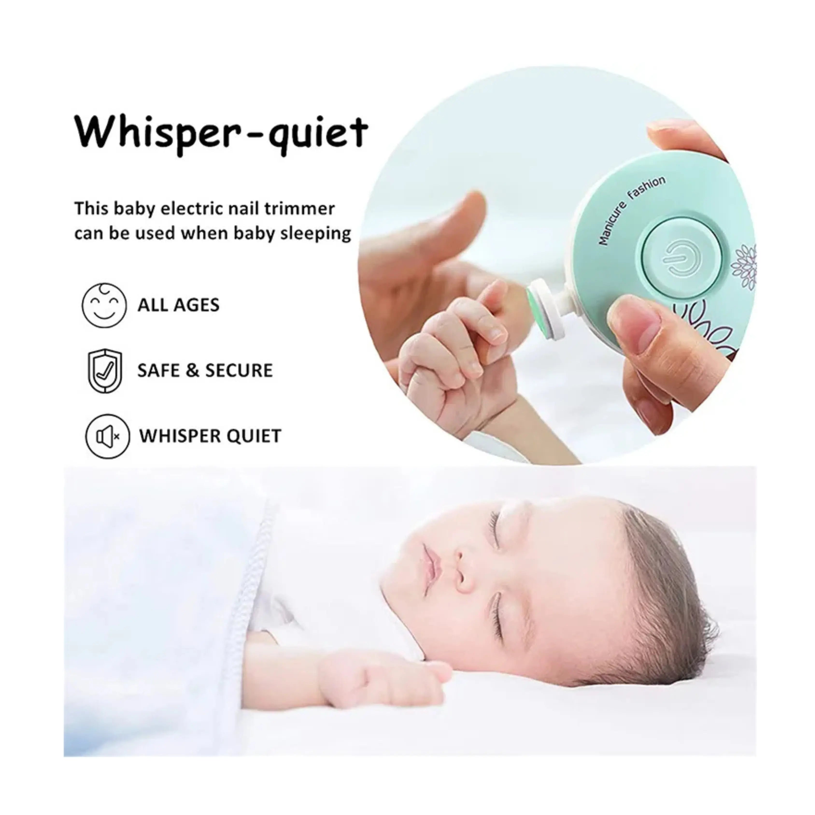 مبرد أظافر كهربائي للأطفال - Baby Nail File - Shopzz