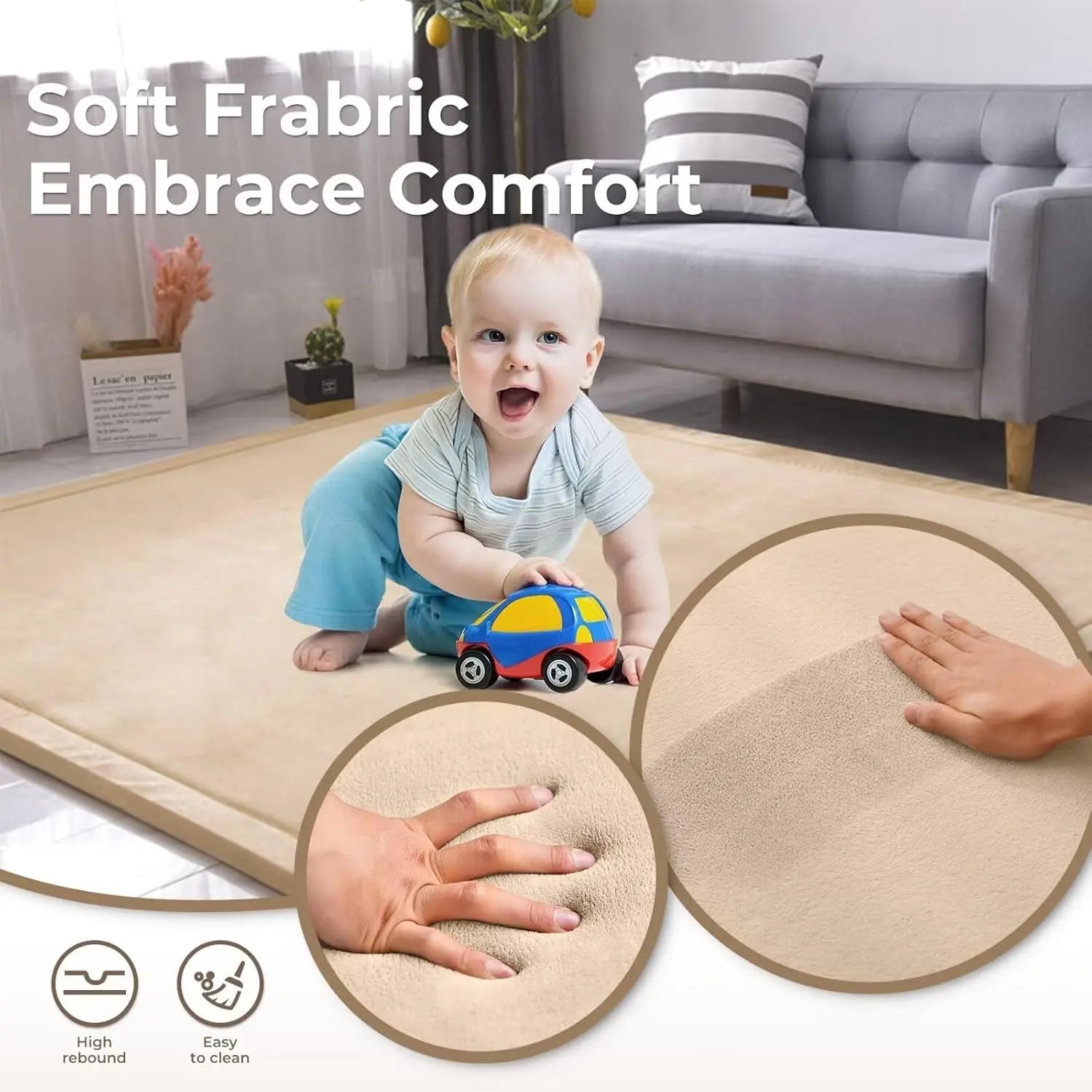 سجادة مانعة للانزلاق - Baby Anti - Slip Play Mat - Omuma