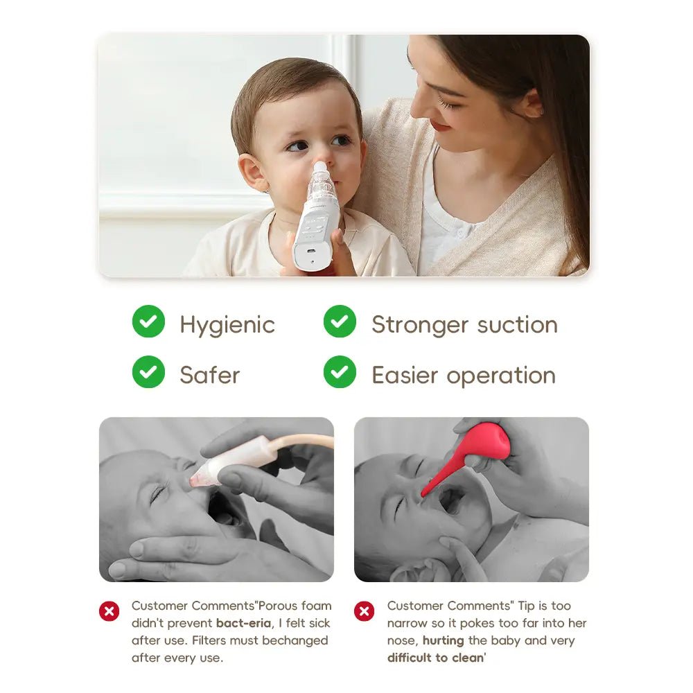 شفاط أنف كهربائي للأطفال - Nasal Aspirator for Baby - Shopzz