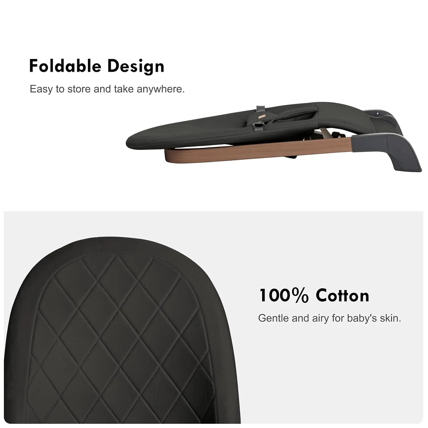 كرسي متأرجح القابل للطي -  Omuma Baby Bouncer Shopzz