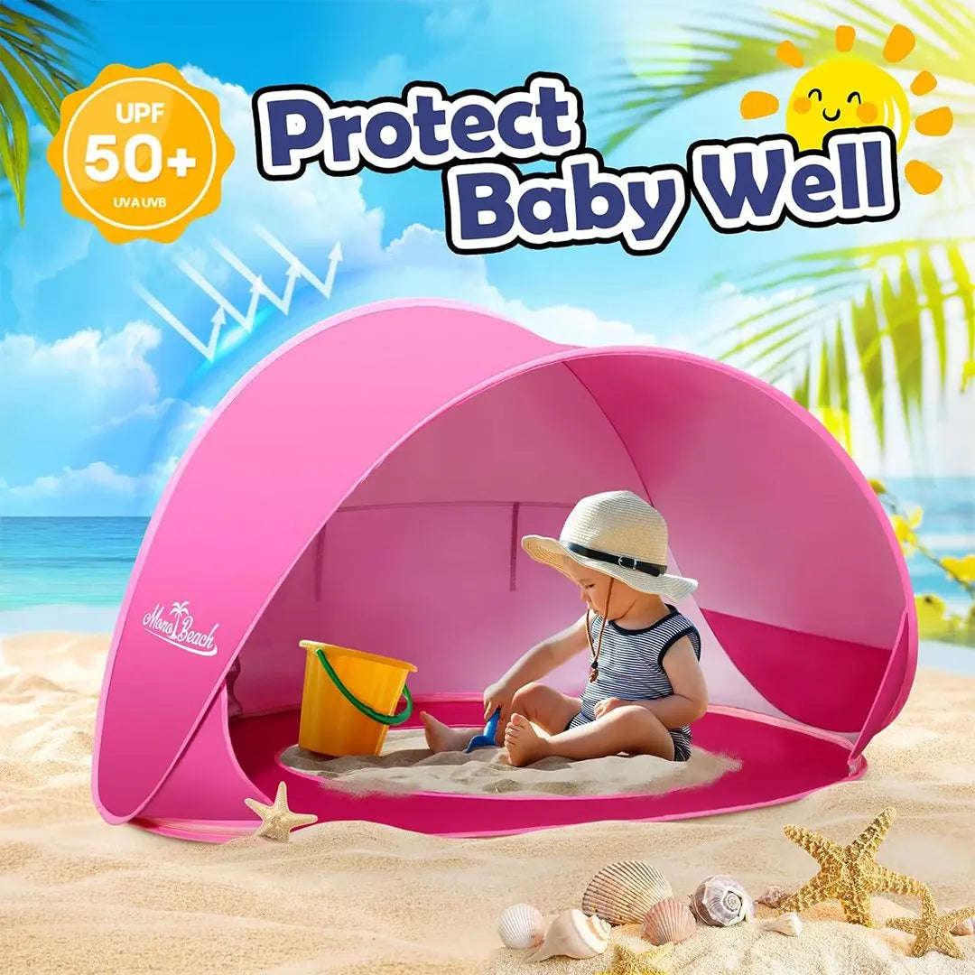 Beach tent pink - مظلة البحر - Shopzz