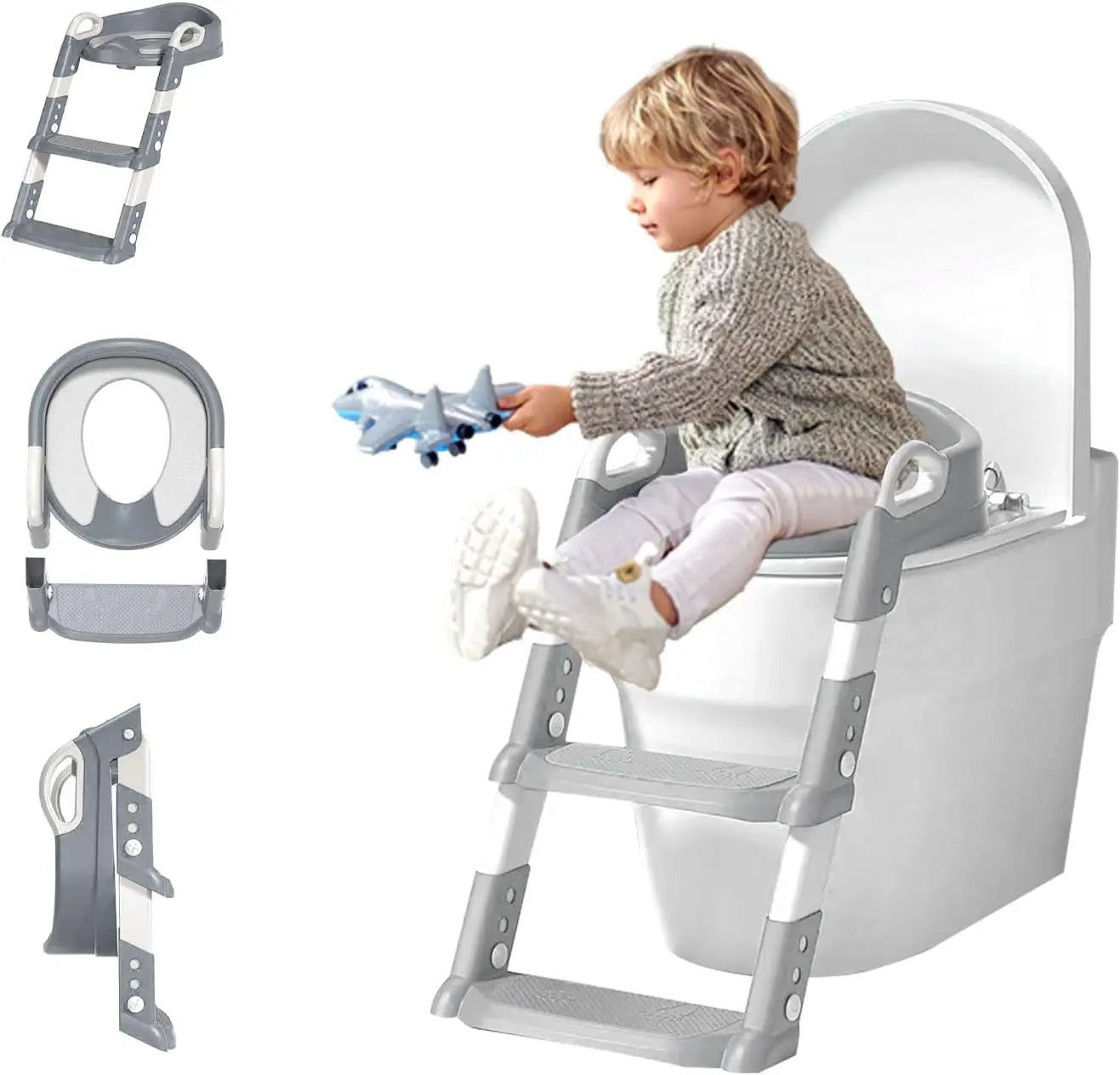 قاعدة تدريب الحمام للأطفال مع سلم – Potty Training Seat - Shopzz